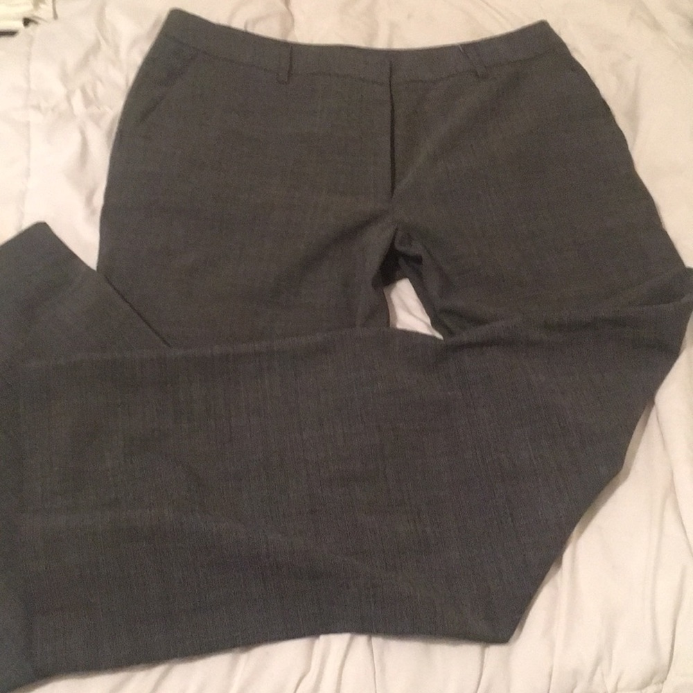 Anne Taylor Black and White Herringbone Pants